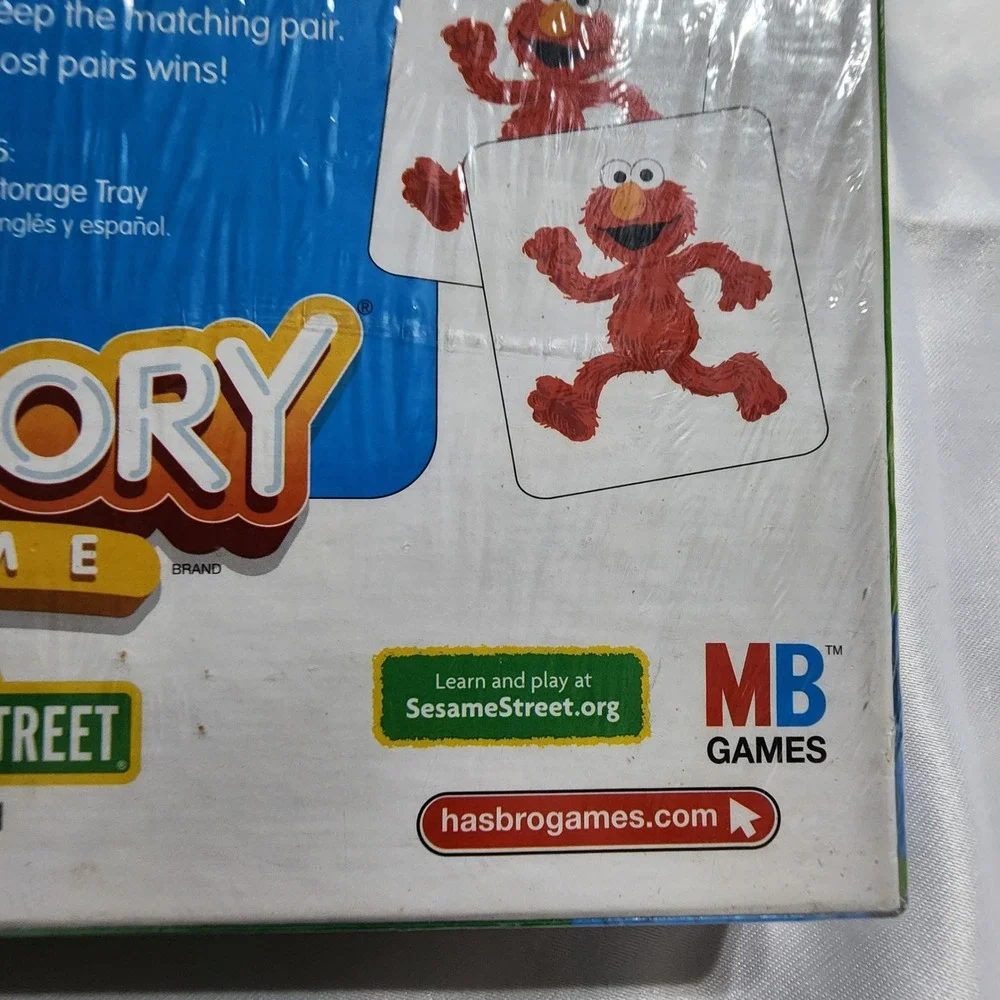 Hasbro Sesame Street Memory Game 2011 Edition 36 Large Cards Preschool Ages 3+